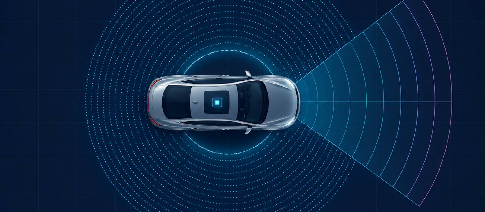 Radar-Centric Sensor Fusion — vehicle sensor rig with camera and LiDAR